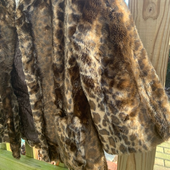 GUESS Leopard print faux fur coat - Picture 4 of 12